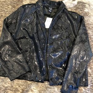 Windsor Size Medium Black Snakeskin Blazer…